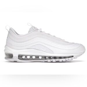 Nike Air Max 97 GS Triple White Youth Running Sneaker Shoes - Size 4.5